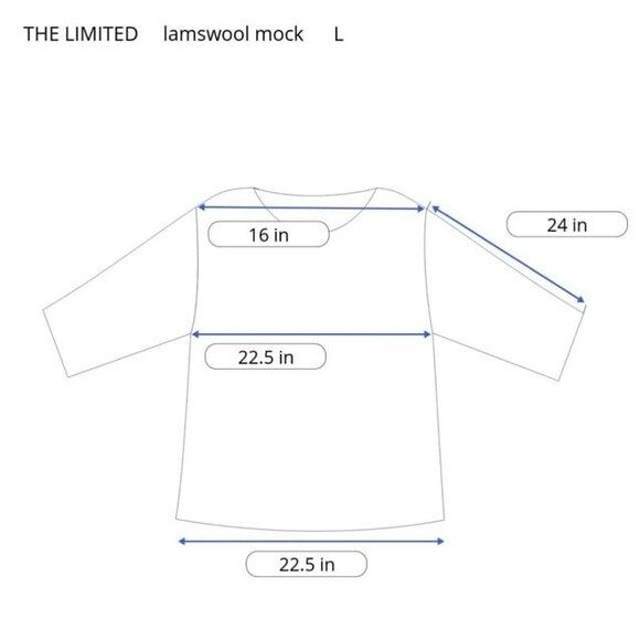 The Limited Size L 100% Lambswool Mock Neck Sweater Red White Black Striped - Picture 6 of 6